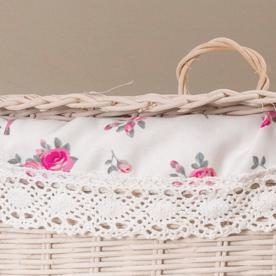 cottage laundry wicker basket