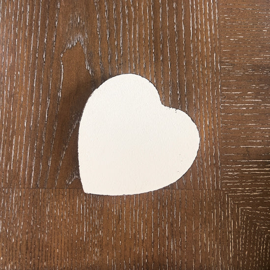 heart-shaped coasters with holder, set of 6