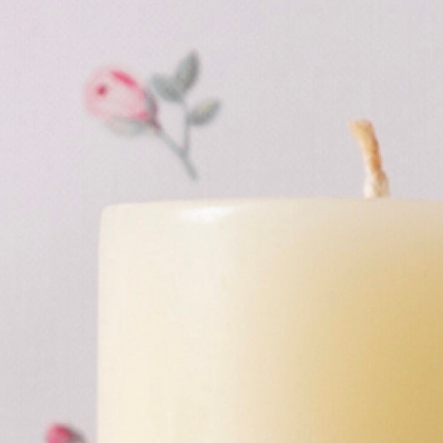 pillar candle antique white