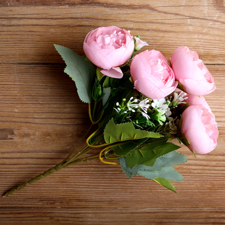 peony faux bouquet