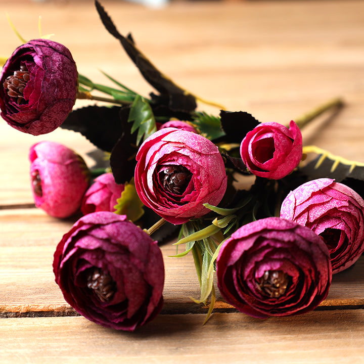 peony faux bouquet