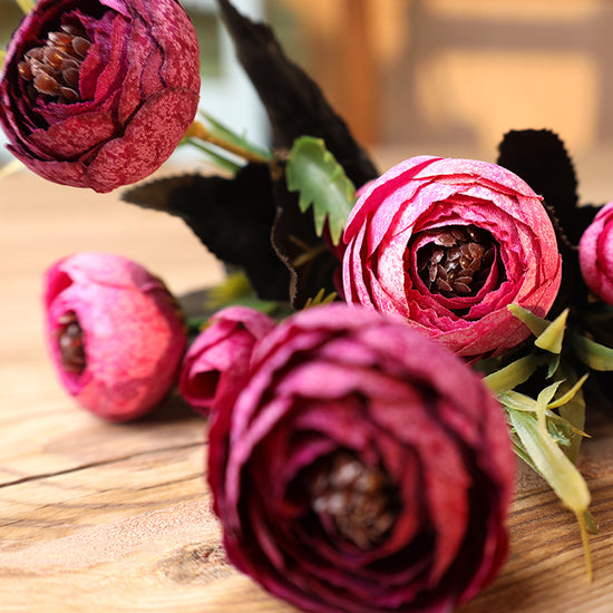 peony faux bouquet