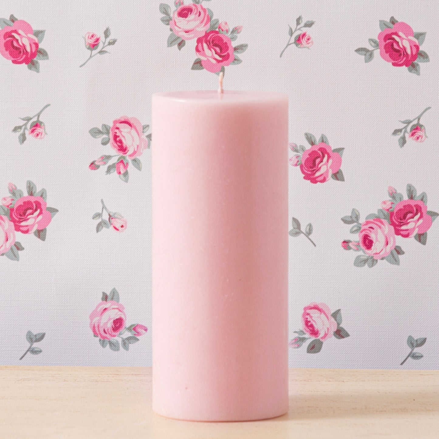 rose pillar candles