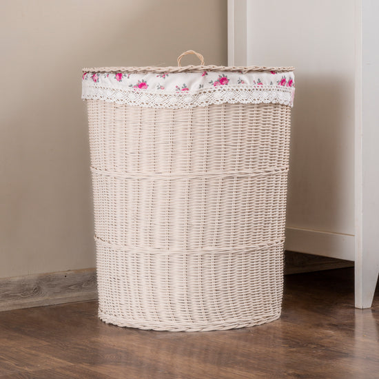 cottage laundry wicker basket