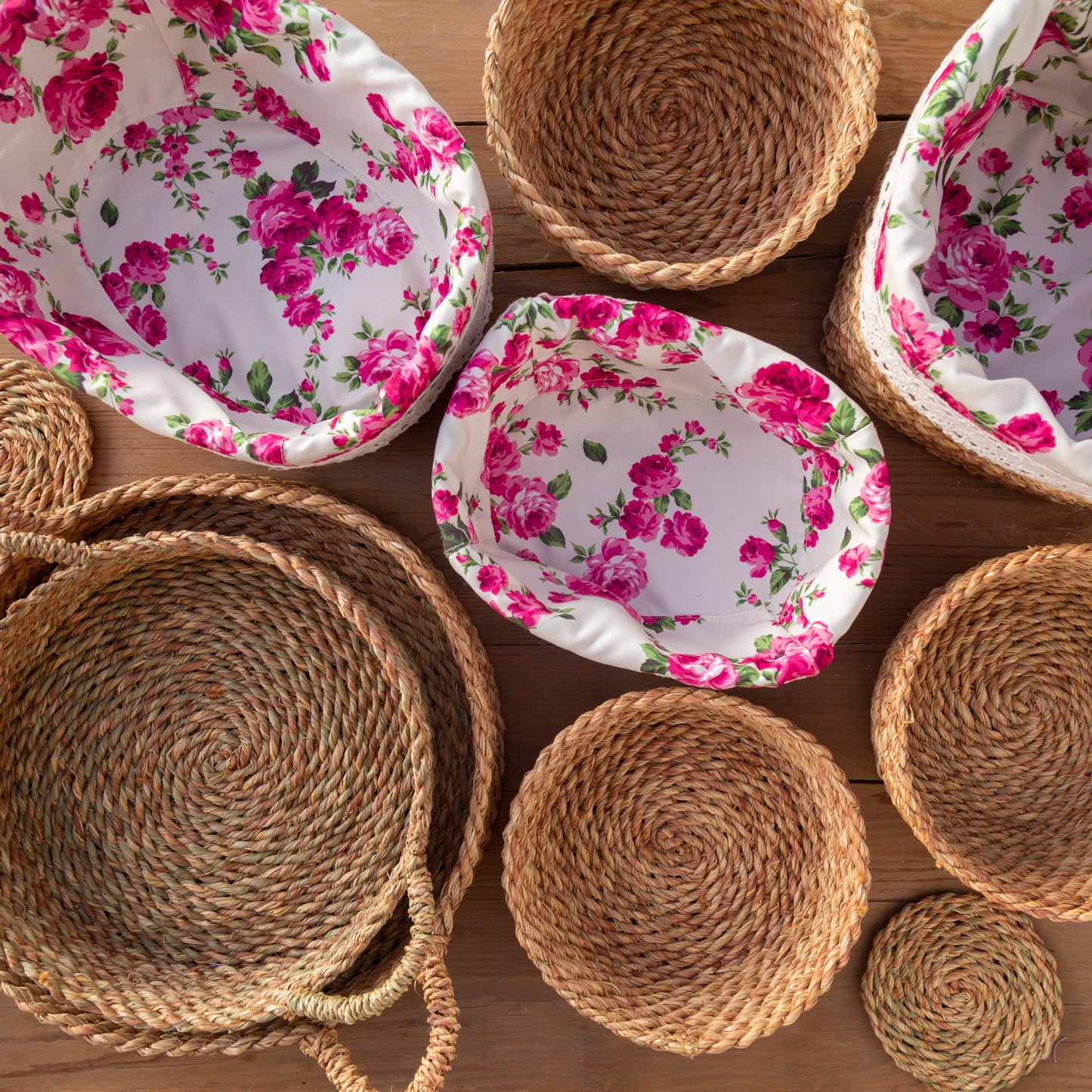 fleur halfa square basket